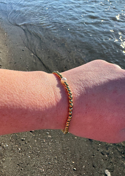 Golden Pearl Bracelet