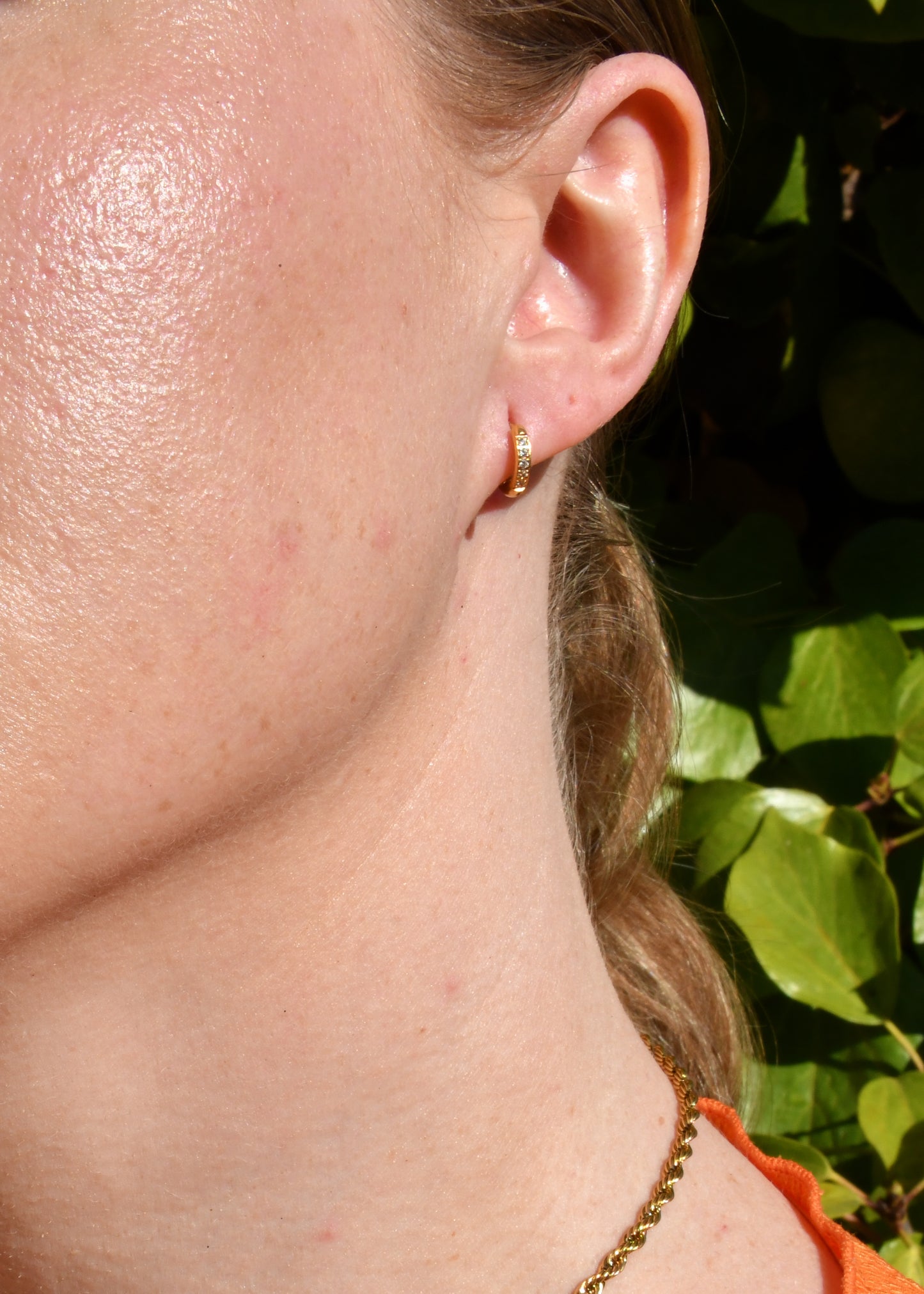 Gem Huggie Earrings