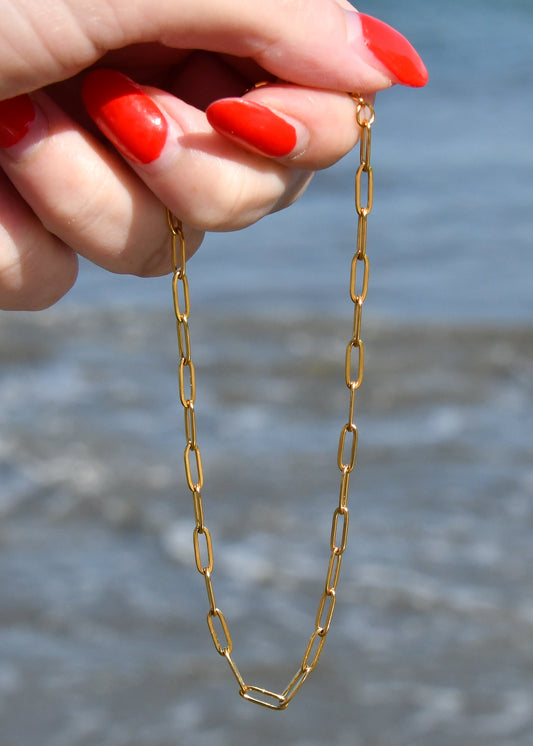 Paperclip Chain Anklet