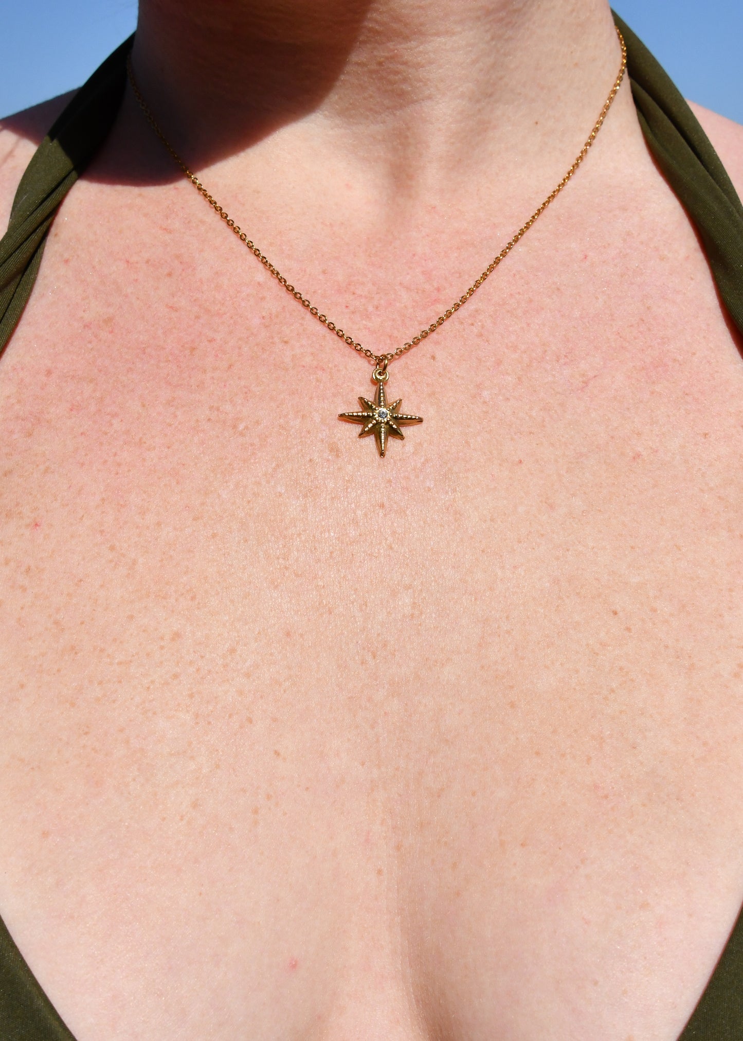 Compass Star Charm