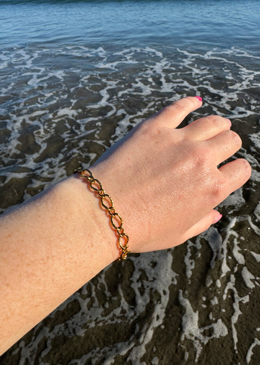 Textured Oval Bracelet