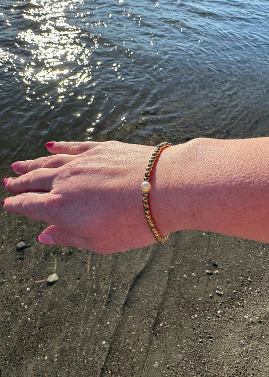 Golden Pearl Bracelet