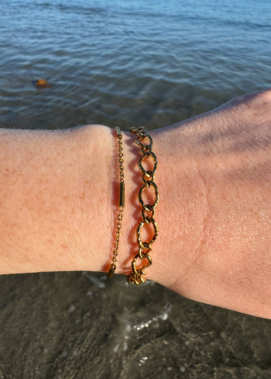 Textured Oval Bracelet