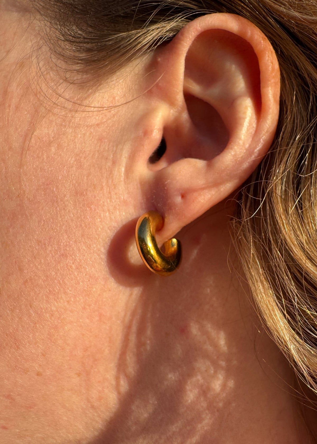 Macaroni Huggie Earrings