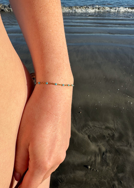 Turquoise Dot Bracelet
