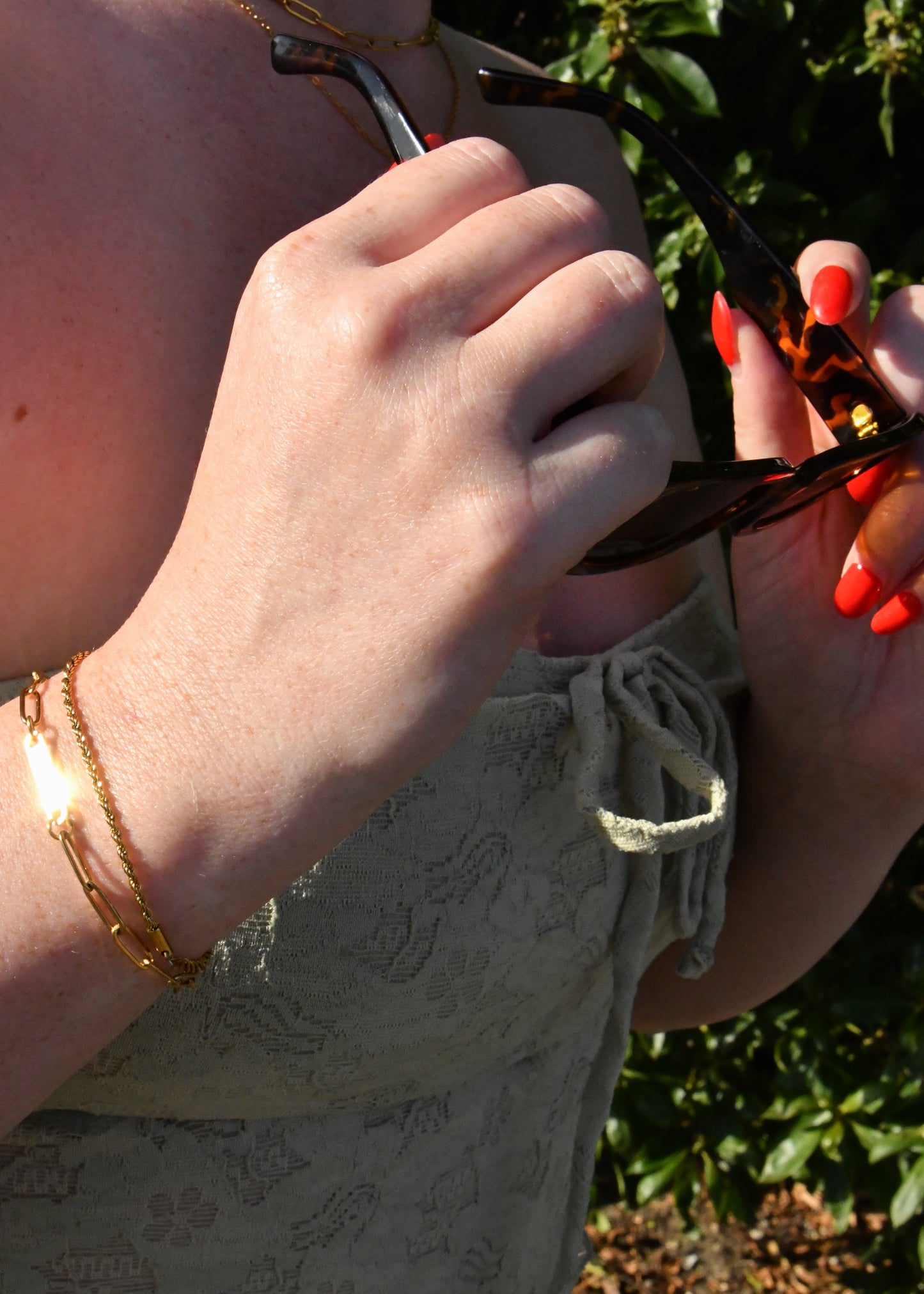 Paperclip Bar Bracelet